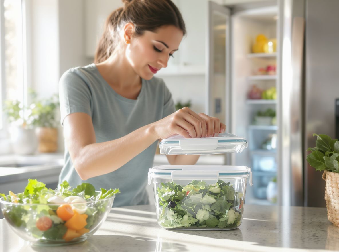 A saláta frissen tartásához használj nedves papírtörlőt!