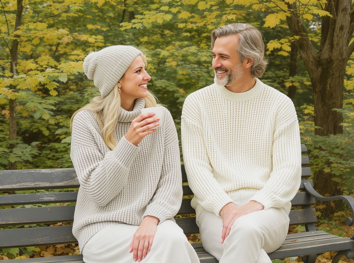 A pulóverek sokáig tartanak, támogatva a fenntarthatóságot.