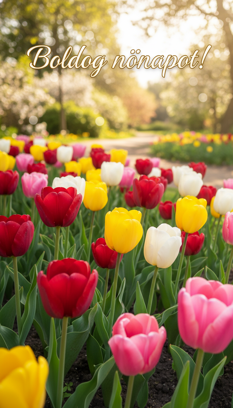 tulipános üdvözlő képek