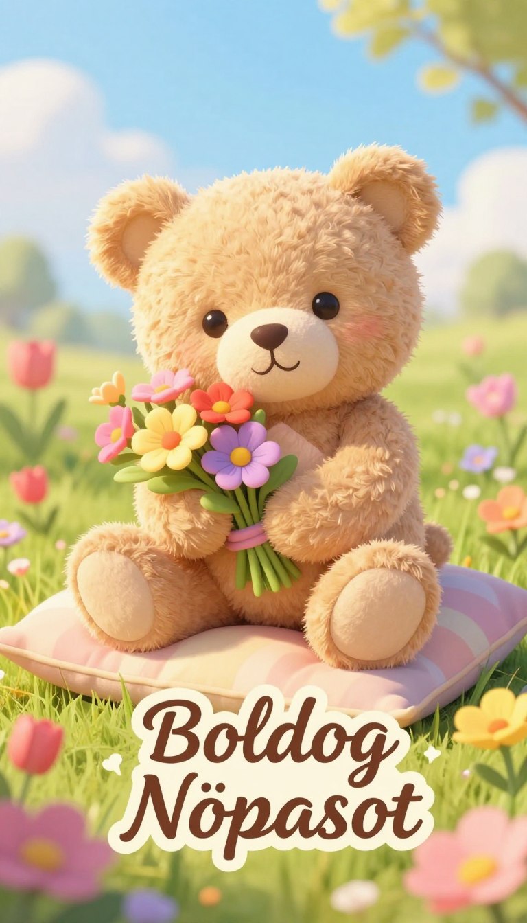 aranyos macis nőnapi köszöntő