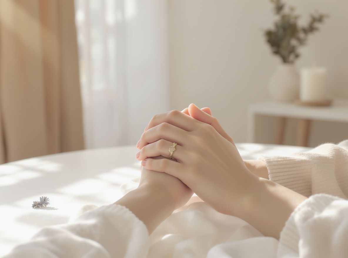 A kéztartás kifejezi belső világunk harmóniáját.