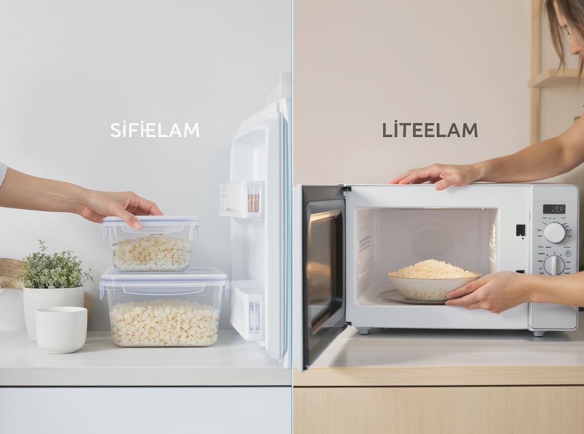 A főtt rizs hűtve 3-5 napig tárolható.