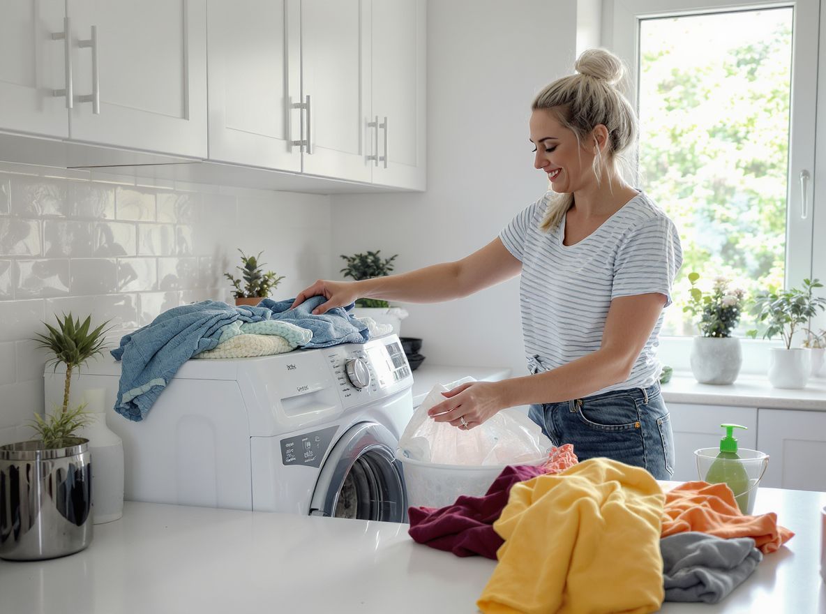 A mosókonyhában a víz újrahasználása energiatakarékos megoldás.