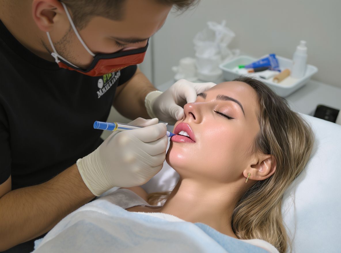 Az érzéstelenítés csökkenti a fájdalmat ajaktetoválás alatt.