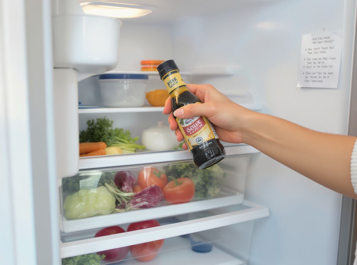 A szójaszószt hűtve hosszabb ideig megőrzi ízét.