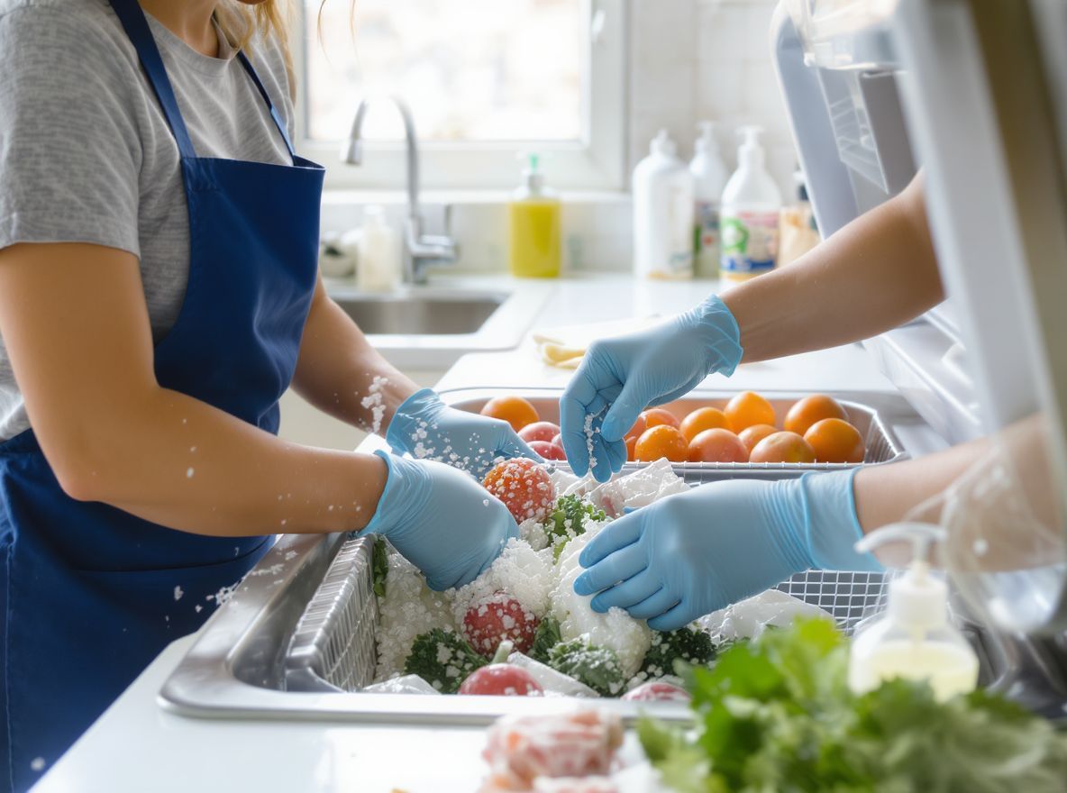 Tisztítsa meg az élelmiszereket a fagyasztás előtt!