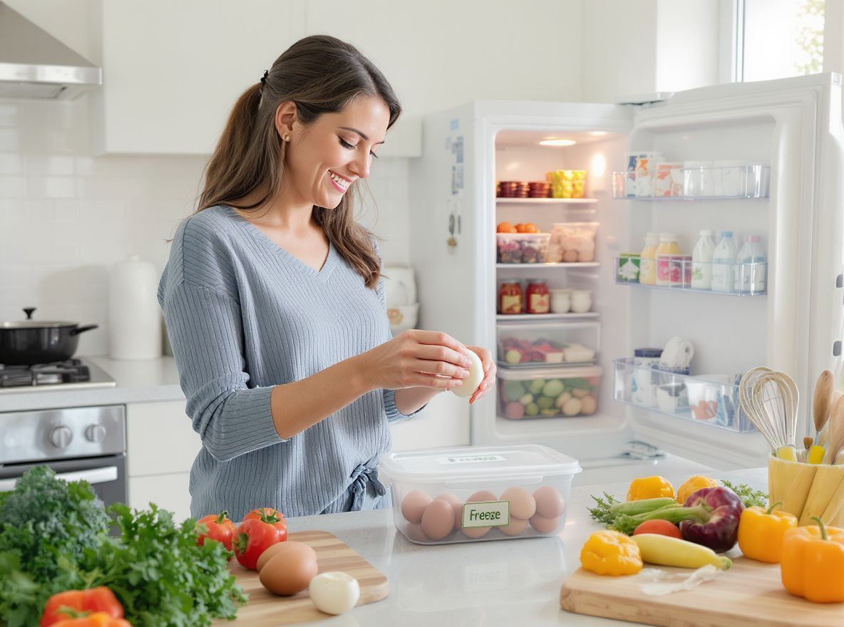 A tojásfagyasztás segít megőrizni az élelmiszer frissességét.