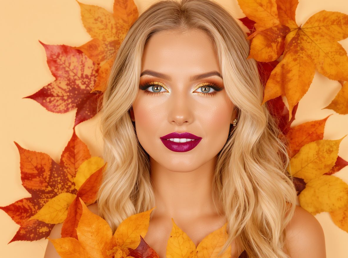 A merész színek és textúrák dominálnak az őszi sminkben.