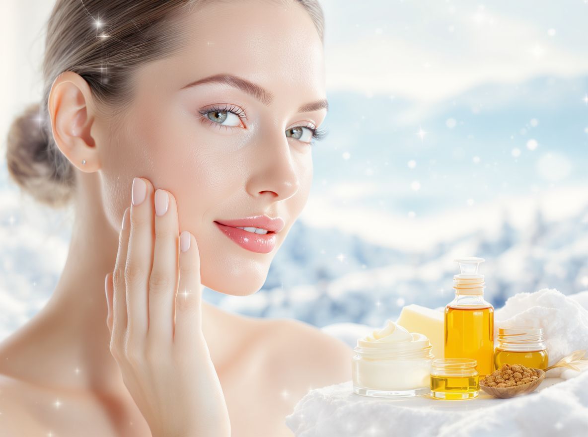 Hialuronsav és vitaminok segítik a bőr hidratáltságát.