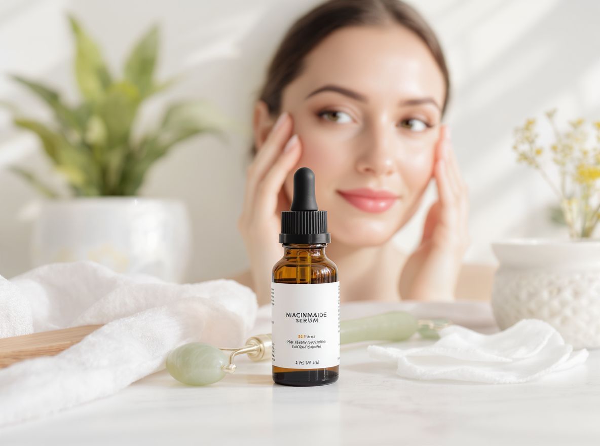 A niacinamid szérum segít csökkenteni a pattanásokat.