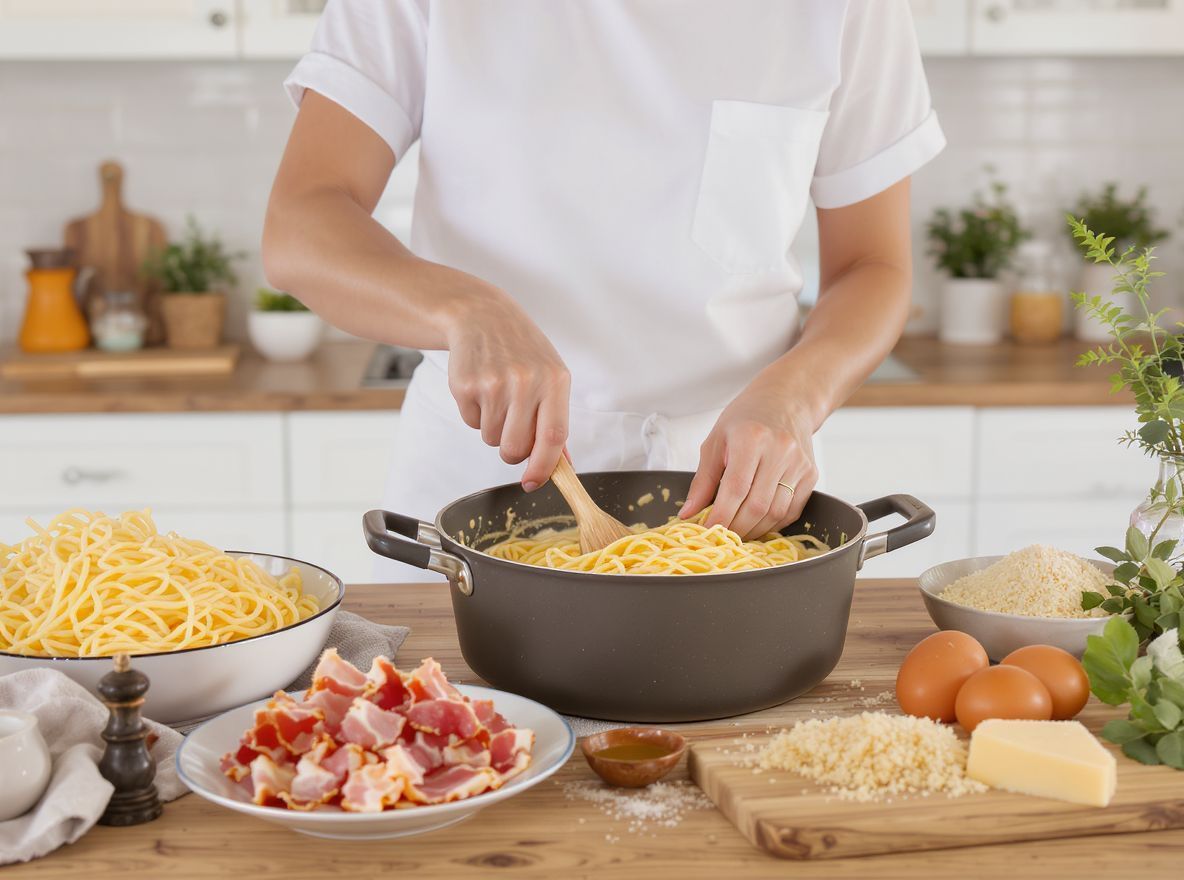 A carbonara titka a tojás és a pecorino elegye.