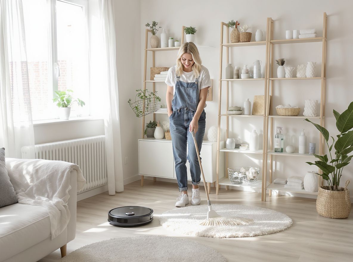 Az okos eszközök gyorsítják a minimalista takarítást.
