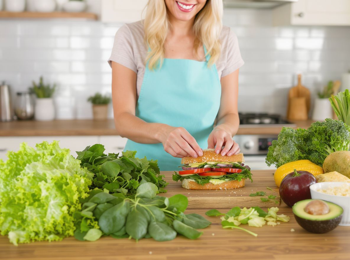 A friss zöldségek vitaminban gazdag reggeli élményt nyújtanak.