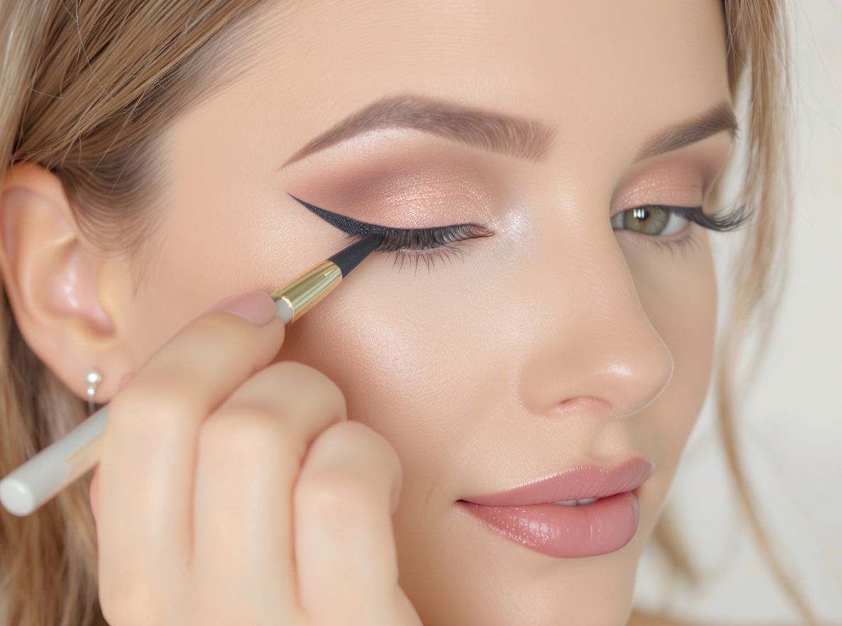 Az eyeliner vízvonalra való felvitele nyitottabbá teszi a szemeket.