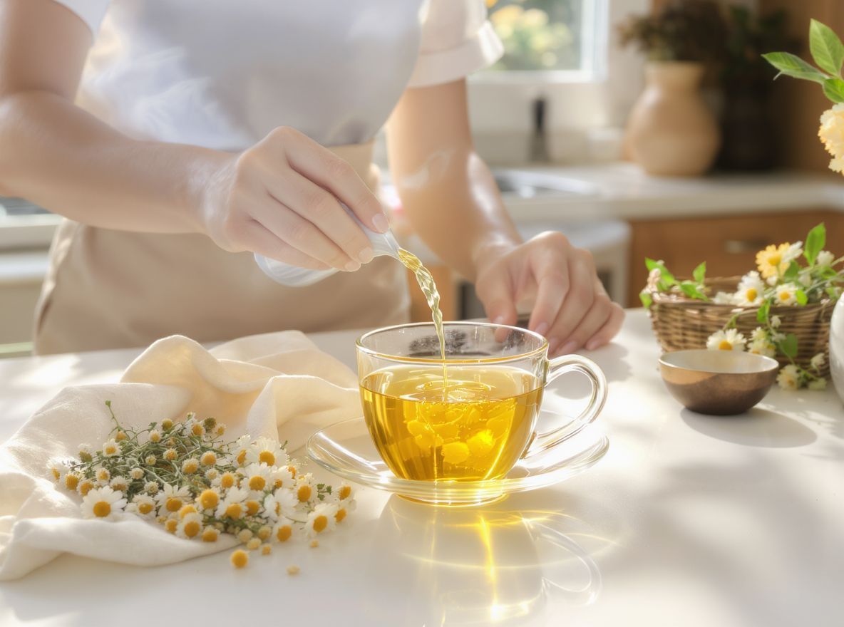 Kamilla tea segítségével természetesen világosíthatod hajad színét.