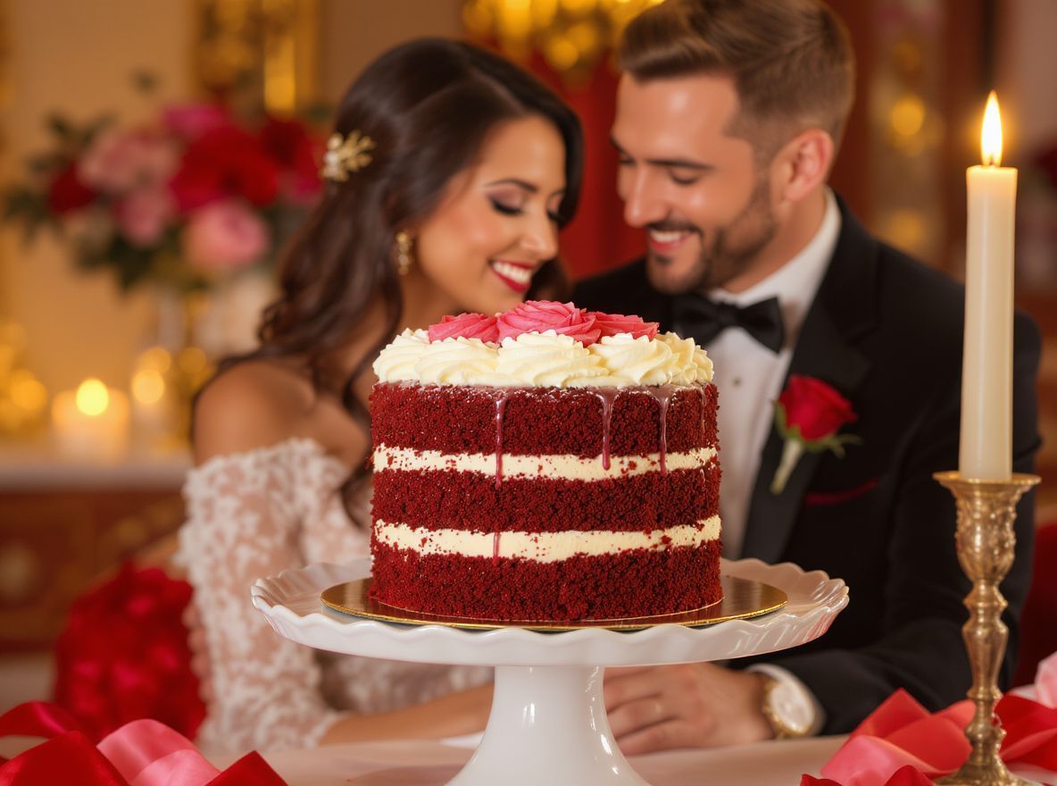 A Red Velvet torta a szerelem és a luxus szimbóluma.