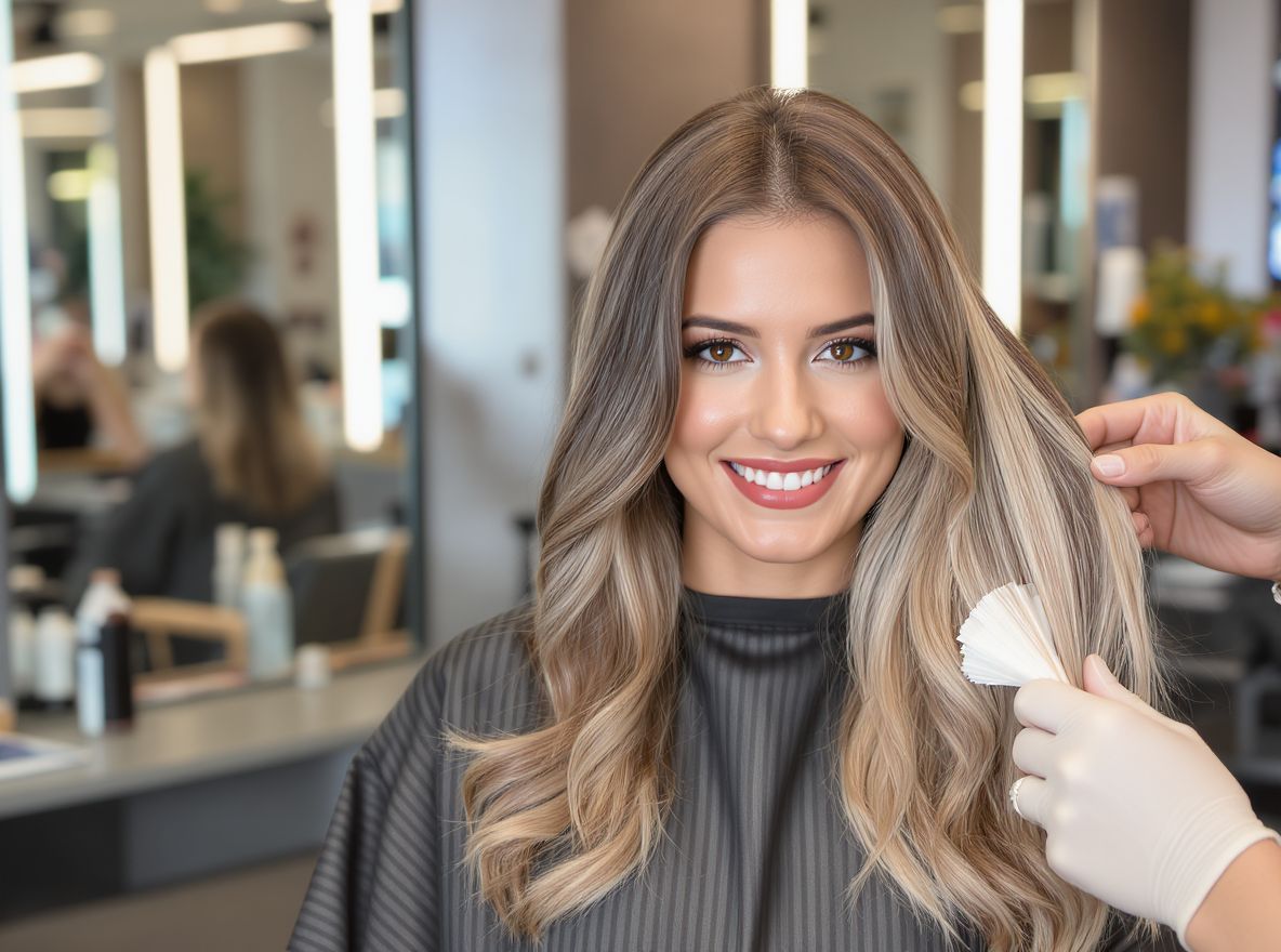 A balayage és ombre technikák kiemelik a platinaszőkét.