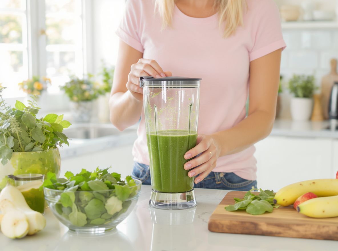 A spenótos smoothie gazdag vitaminokban és antioxidánsokban.